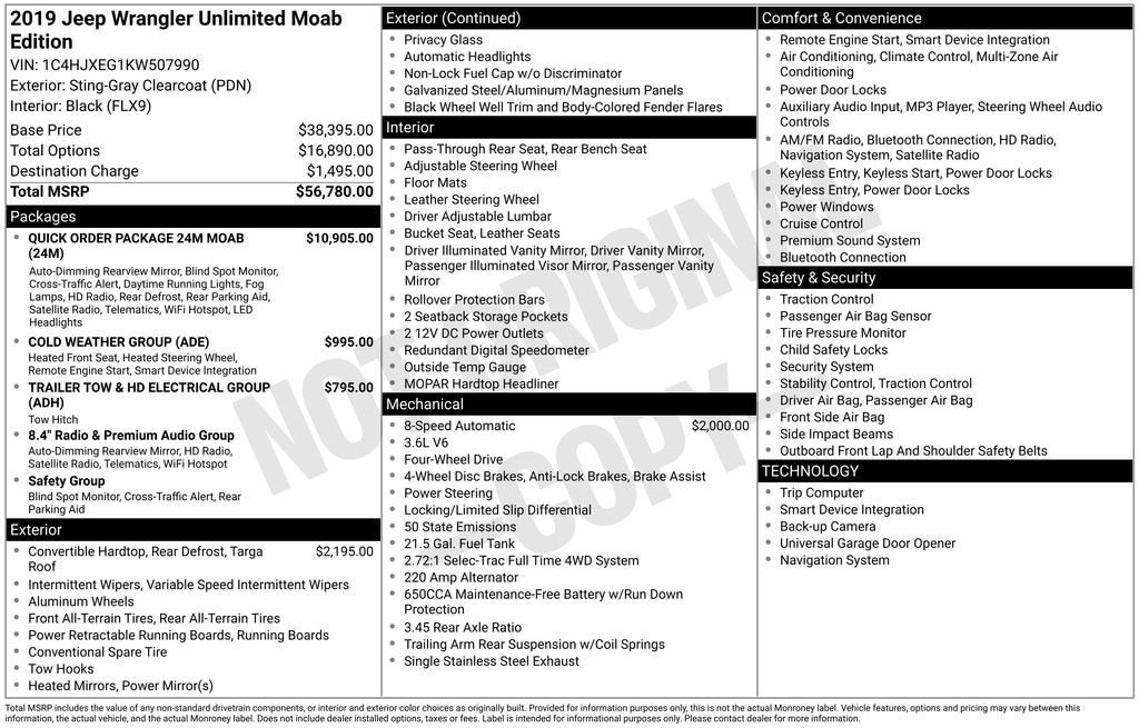 2019 Jeep Wrangler Unlimited Moab
