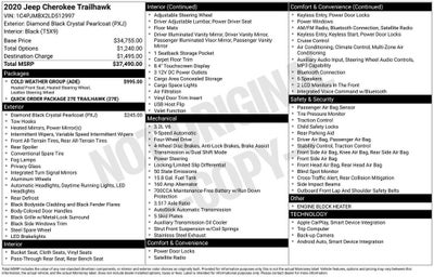 2020 Jeep Cherokee Trailhawk