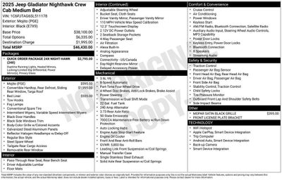 2025 Jeep Gladiator Nighthawk