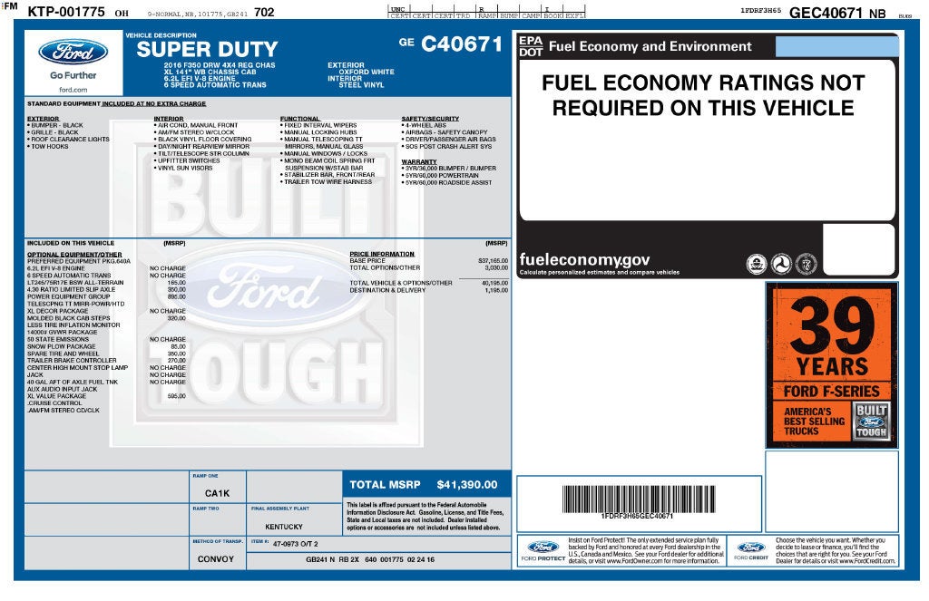 2016 Ford Super Duty F-350 DRW XLT