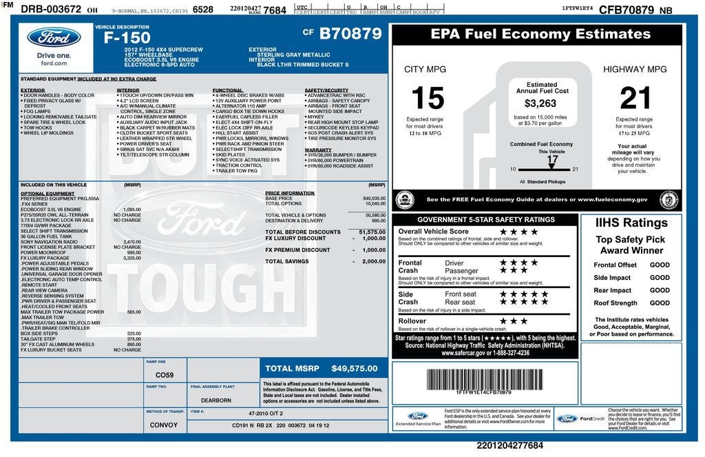 2012 Ford F-150 XL