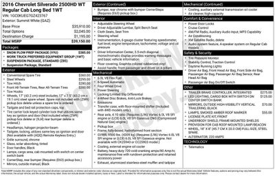 2016 Chevrolet Silverado 2500 HD Work Truck