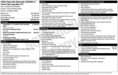 2026 Chevrolet Silverado 3500 HD LT