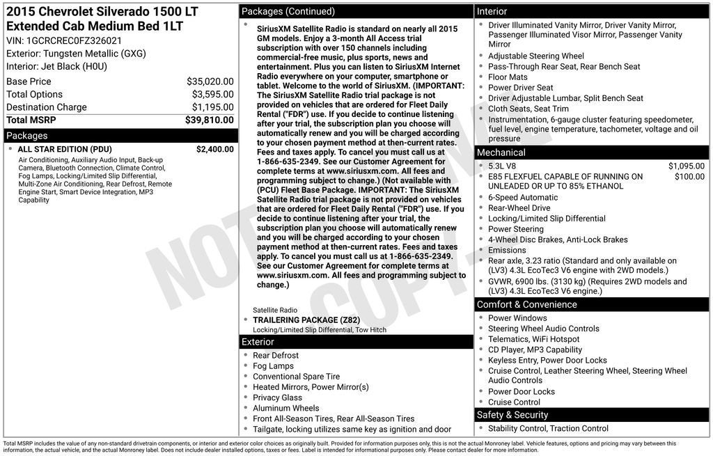 2015 Chevrolet Silverado 1500 LT