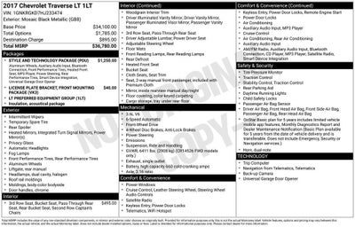 2017 Chevrolet Traverse LT