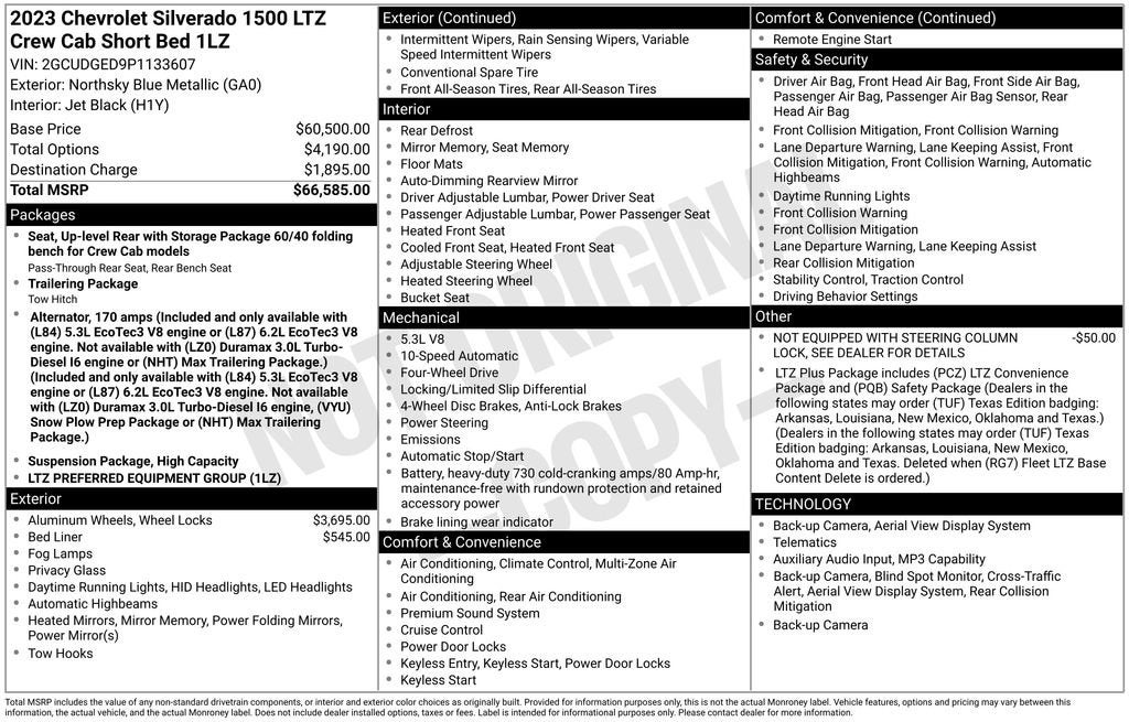 2023 Chevrolet Silverado 1500 LTZ