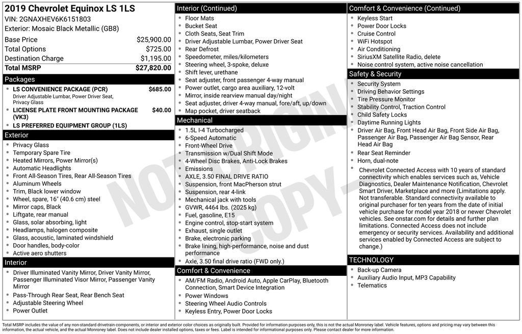 2019 Chevrolet Equinox LS