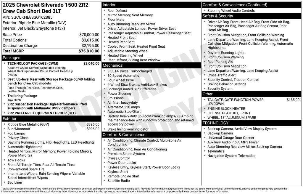 2025 Chevrolet Silverado 1500 ZR2