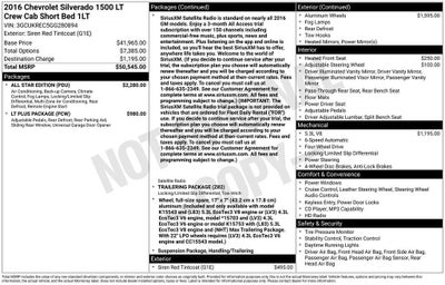 2016 Chevrolet Silverado 1500 LT