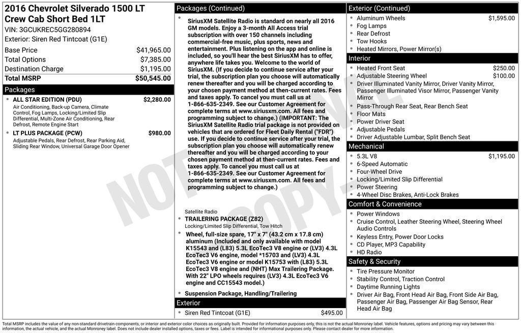 2016 Chevrolet Silverado 1500 LT