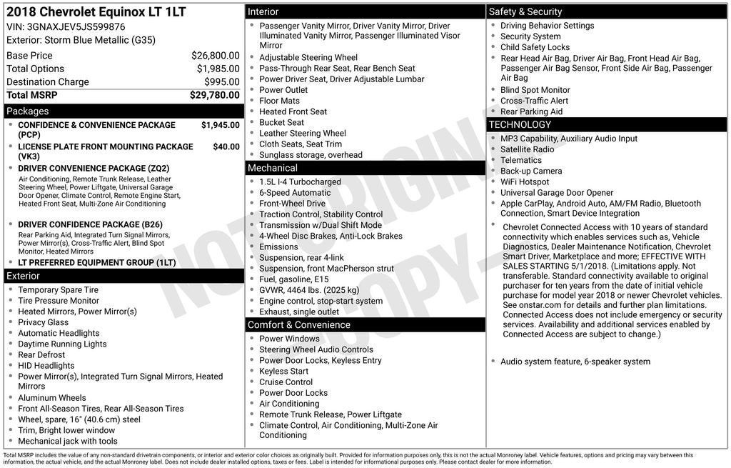2018 Chevrolet Equinox LT