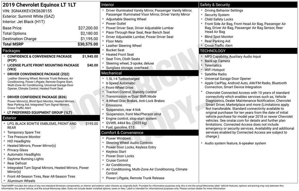 2019 Chevrolet Equinox LT