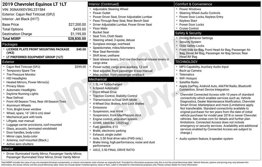 2019 Chevrolet Equinox LT