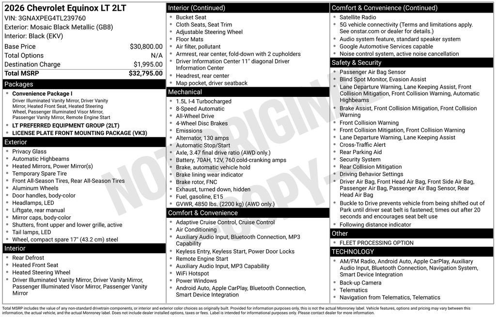 2026 Chevrolet Equinox LT