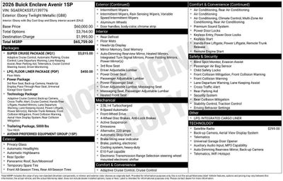 2026 Buick Enclave Avenir