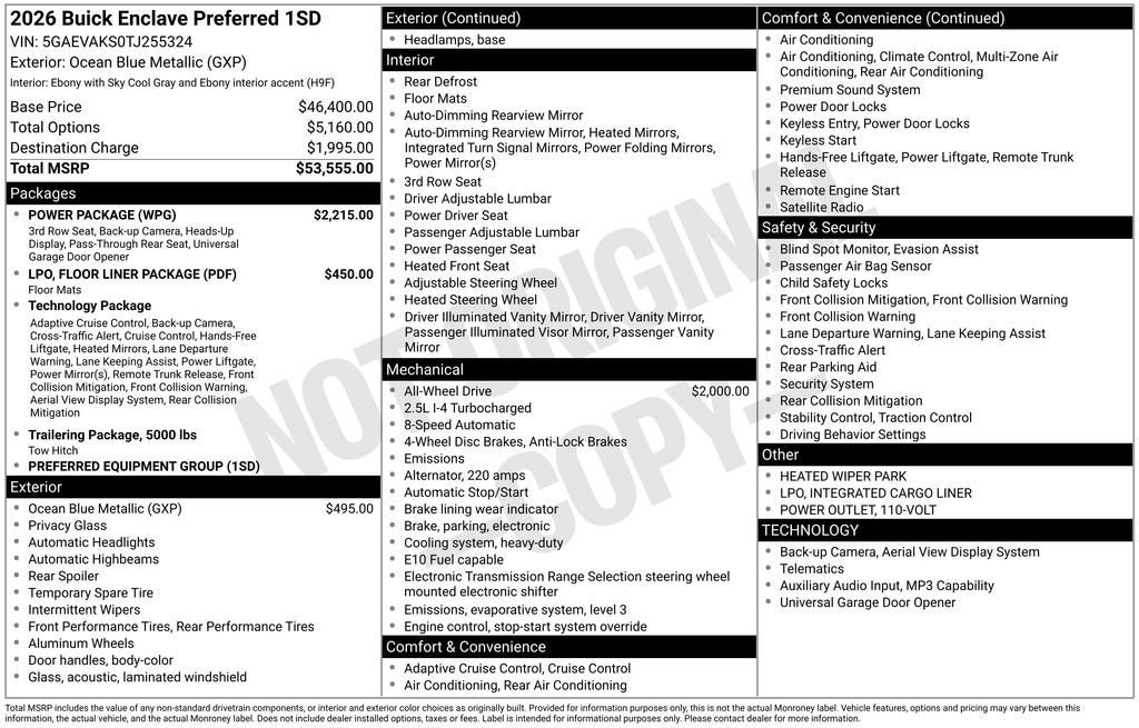 2026 Buick Enclave Preferred