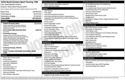 2026 Buick Enclave Sport Touring