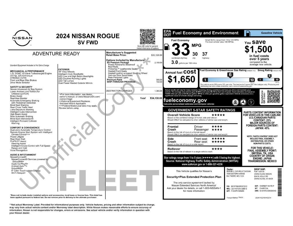 2024 Nissan Rogue SV FWD
