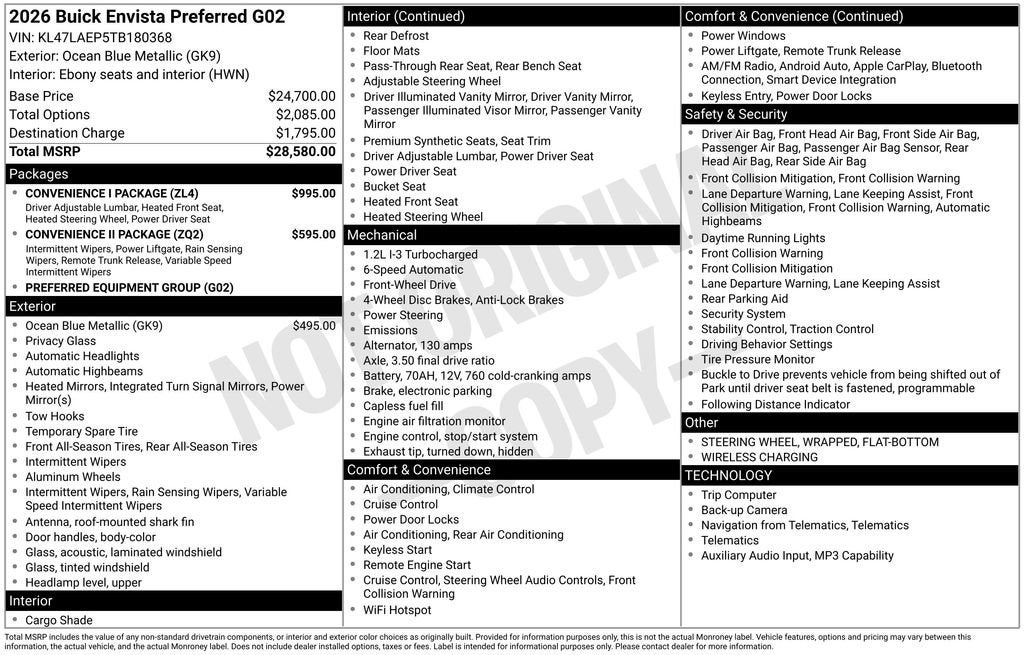 2026 Buick Envista Preferred