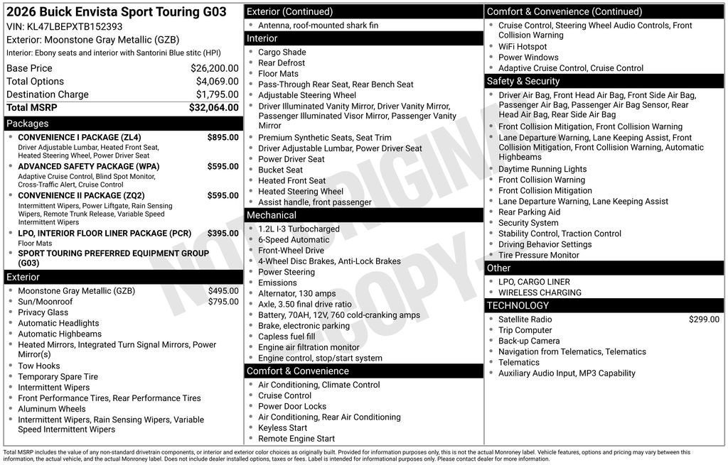 2026 Buick Envista Sport Touring