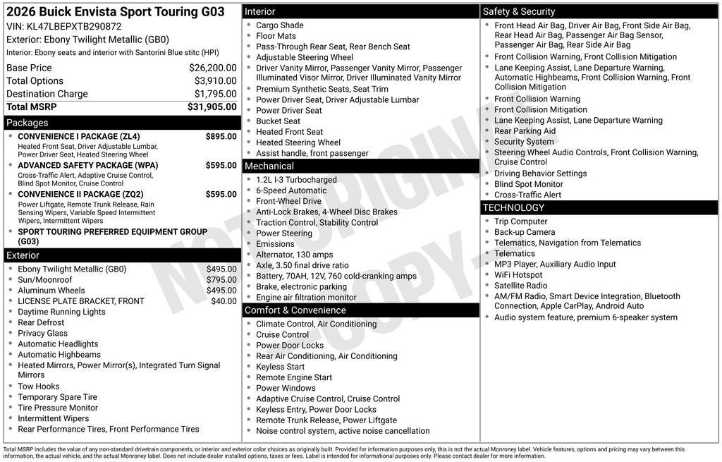 2026 Buick Envista Sport Touring - Photo 41