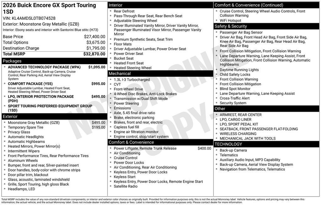2026 Buick Encore GX Sport Touring