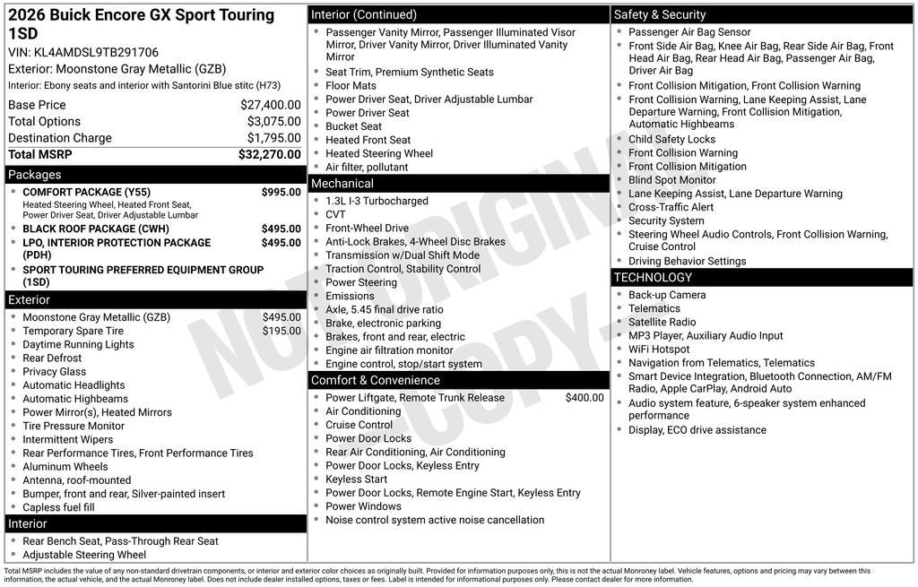 2026 Buick Encore GX Sport Touring