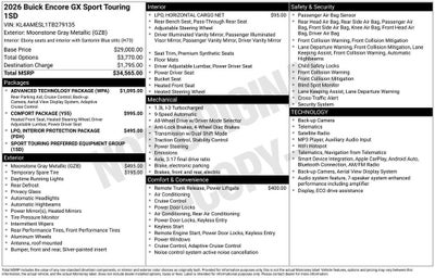 2026 Buick Encore GX Sport Touring