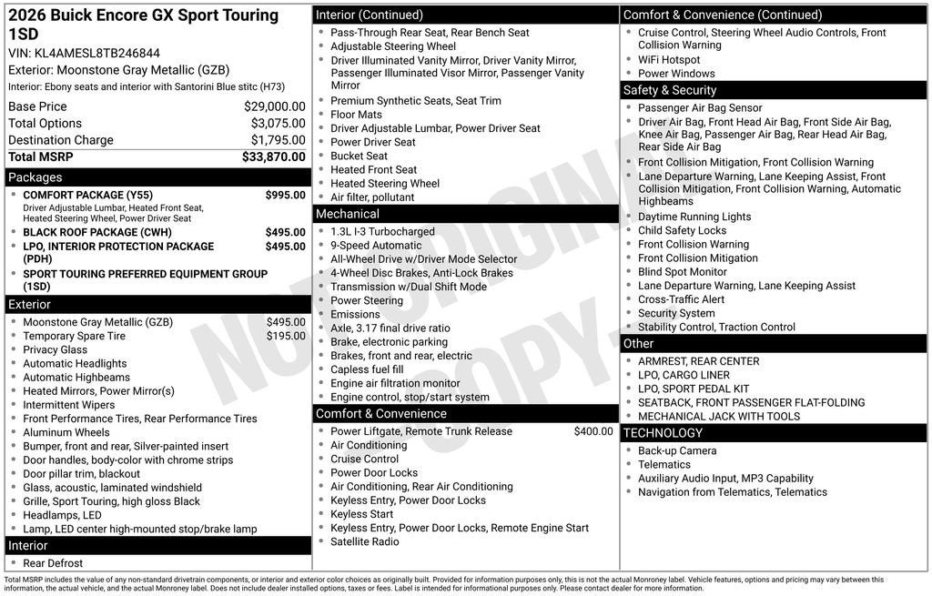 2026 Buick Encore GX Sport Touring