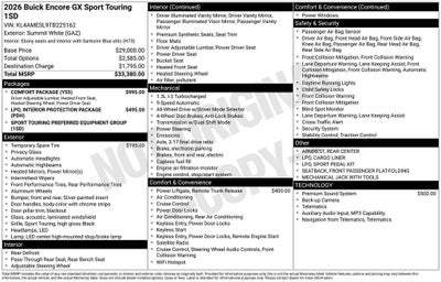 2026 Buick Encore GX Sport Touring