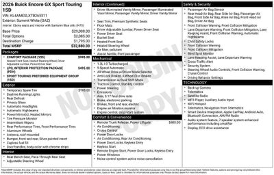 2026 Buick Encore GX Sport Touring