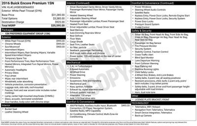 2016 Buick Encore Premium