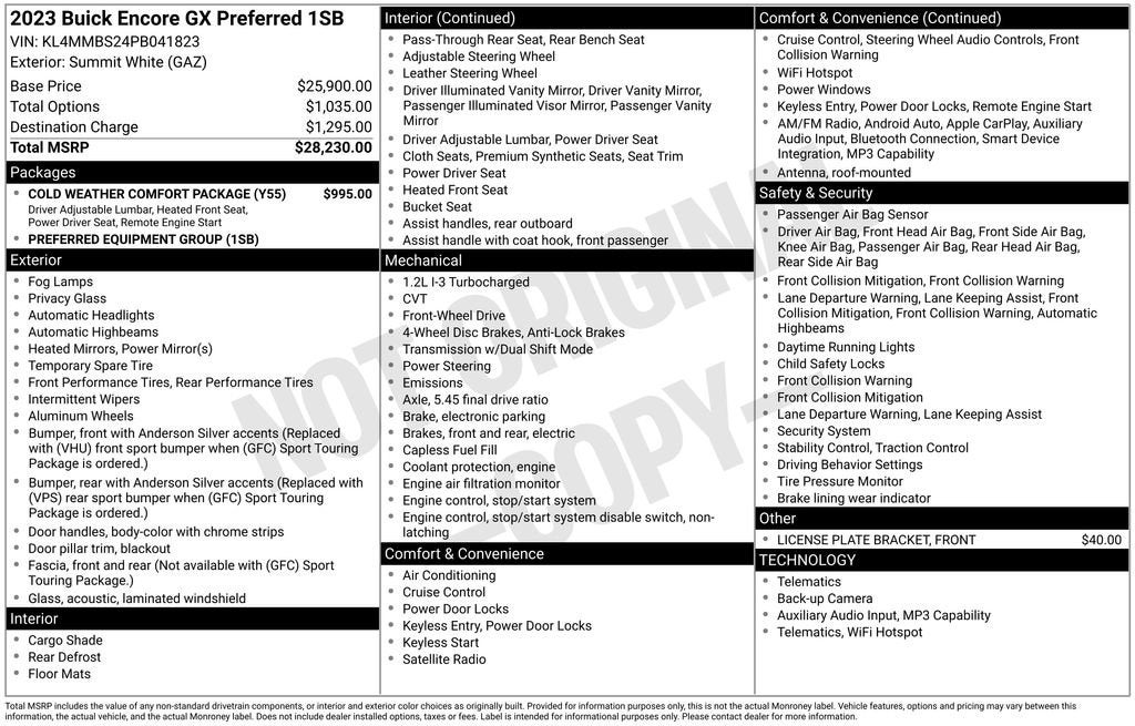 2023 Buick Encore GX Preferred