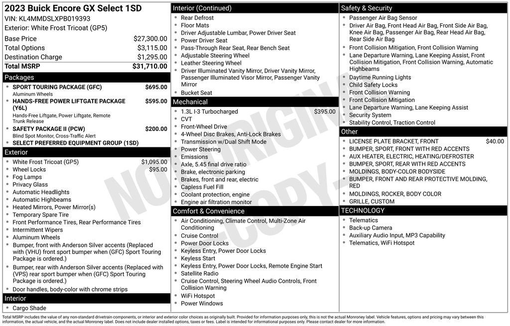 2023 Buick Encore GX Select