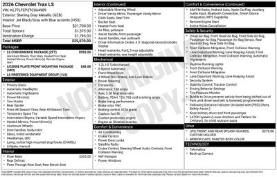 2026 Chevrolet Trax LS