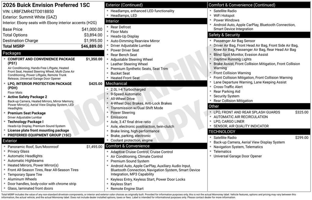 2026 Buick Envision Preferred