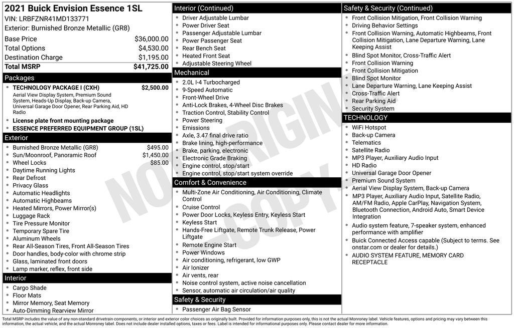 2021 Buick Envision Essence