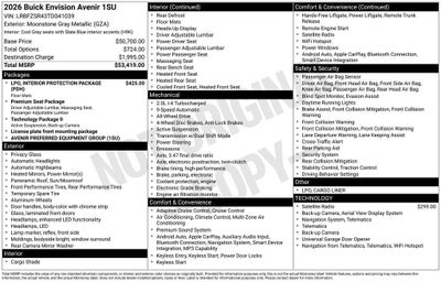2026 Buick Envision Avenir