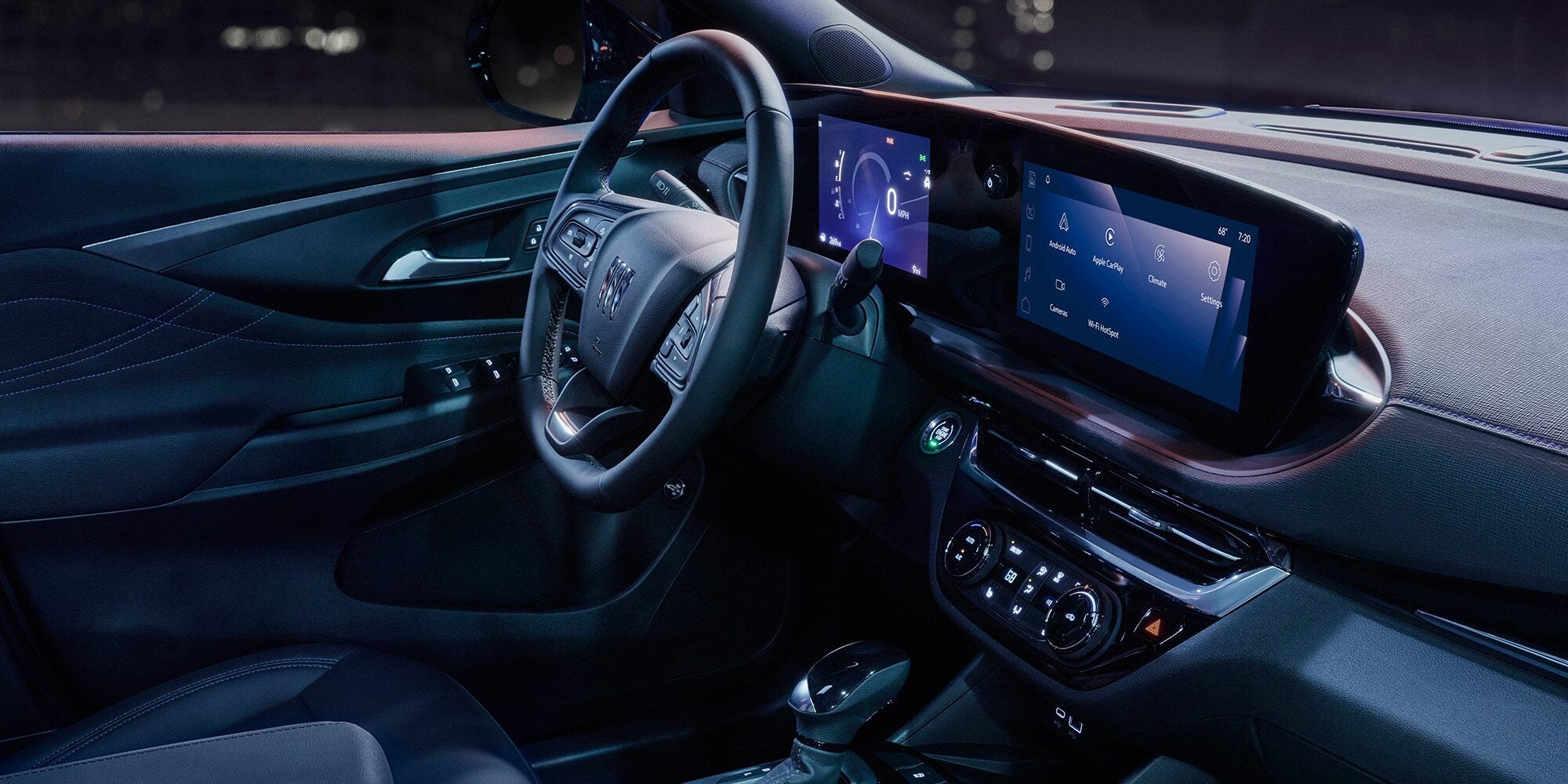 Ultrawide 11" diagonal HD color touchscreen and infotainment display